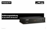 für den DVB-T2 HD Receiver - metz-ce.de · 1 Sehr geehrte Kundin, Lieferumfang sehr geehrter Kunde, vielen Dank, dass Sie sich für einen Metz DVB-T2-Receiver entschieden haben.