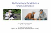 Die Geriatrische Rehabilitation - dvlab.de · admissions to nursing homes at hospital discharge Bachmann S. et al., BMJ 2010 . Dr. Michael Jamour 20. DVLAB Bundeskongress 49 Effect