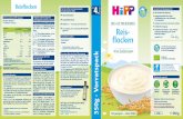 1 Reisflocken Zubereitung mit Milchnahrung 12 ** 1 Reis- 3 ... · Bei Fragen zur Ernährung Ihres Babys HiPP GmbH & Co. Vertrieb KG, D-85273 Pfaffenhofen (DE-ÖKO-001) HiPP Österreich,