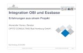 Integration OBI Essbase - doag.org Rhein... · Essbase als Datenquelle für OBI EE - Features Bereitstellung der analytischen Fähigkeiten von Essbase für OBI Frontends Verknüpfung