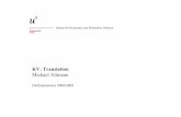 KV: Translation Michael Altmann - ibmmsrvlakitu.unibe.chibmmsrvlakitu.unibe.ch/Altmann/Translation (MA).pdf · Übersicht VL Translation 1.) Genexpression 2.) Der genetische Code