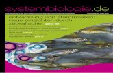systembiologie Wissenschaftlerinnen und Wissenschaftler aus Biologie, Chemie, Medizin, Physik, Informatik