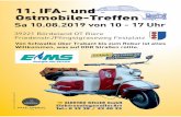 11. IFA- und Ostmobile-Treffen · 39221 Bördeland OT Biere Friedenstr./Pﬁ ngstgraseweg Festplatz 11. IFA- und Ostmobile-Treffen Sa 10.08.2019 von 10 - 17 Uhr Von Schwalbe über