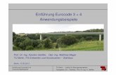 Einführung Eurocode 3 + 4 Anwendungsbeispiele zur Bemessung nach Eurocode.pdf · 2 1 Beulnachweis nach Eurocode 3 1.1 System, Querschnitt, Auswirkungen 1.2 Querschnittsklassifizierung