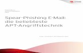 Spear-Phishing E-Mail: die beliebteste APT Angriffstechnik · Spear Phishing ist nach wie vor ein beliebtes Mittel von-Angreifern, um sich gezielt in Netzwerke einzuschleichen. Bei