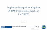 Implementierung einer adaptiven OFDM-Übertragungsstrecke ...nts.uni-due.de/downloads/nt-prakt12/dokum/1433254897_Praesentation_Timo_Peters.pdf · Übersicht 1 Motivation und Ziel