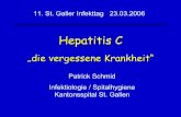 Hepatitis C - infekt.chinfekt.ch/content/uploads/2013/11/inf06_HepatitisC.pdf · Beratung Welche Antwort ist falsch. 1. Hep C ist meist nicht lebensbedrohlich 2. Eine Behandlung sollte