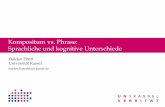 Kompositum vs. Phrase: Sprachliche und kognitive Unterschiede¼r_Anglistik... · Linguistics and Philosophy, 1-3, 413-458. Clahsen, Harald & Mayella Almazan (2001) Compounding and