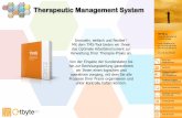 Therapeutic Management System - tbyte.ch · Therapeutic Management System TBYTE sa Corso San Gottardo 141 CH-6830 Chiasso IVA: CHE-101.979.339 E-mail: info@tbyte.ch Tel: +41 (91)