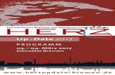 Up- Date 2017 ·  PROGRAMM HHerzzentrum EBremen am KRlinikum Links Zder Weser Up- Date 2017 03.–04. März 2017 Swissôtel Bremen