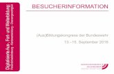 (Aus)Bildungskongress der Bundeswehr€¦ · 3.2. Die Bestellung ist begrenzt auf max. 20 Tickets pro Besteller – Die Bestellung ist begrenzt auf max. 20 Tickets pro Besteller –