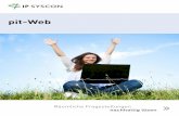 pit-Web - IP SYSCON GmbH. Individuelle Software- und ... · PDF fileBetriebssteuerung mit pit-Web Browsergestützte Datennutzung aller Module aus pit-Kommunal/FM pit-Web Bedeutung,