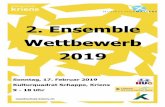 2. Ensemble Wettbewerb 2019 - musikschule-kriens.ch 2019... · Schappe Kulturquadrat in Kriens und gehen Sie am Abend von wunderbarer Musik beseelt wieder nach Hause. Denn auch dieses