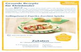 Geﬂügelwurst-Paprika-Zucchini-Spieße · Mehr Rezepte für Kleinkinder: Rezeptentwicklung / Nährstof berechnung : Iris Lange-Fricke · Hamburg · Zucchini sind ideal für Kleinkinder,