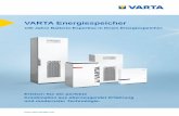 VARTA Energiespeichersysteme Broschuere A4 16Seiten 2017-05 … · Unsere Energiespeichersysteme one L und one XL sind die perfekte Lösung für alle, die höchste technische Ansprüche