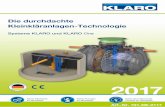 Systeme KLARO und KLARO One · Mehr als 450.000 Benutzer in über 60 Ländern Standardsysteme sind sehr schnell zur Auslieferung verfügbar. Schnelle Produktion Umweltfreundlich durch