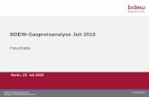 BDEW-Gaspreisanalyse Juli 2019 · BDEW Bundesverband der Energie- und Wasserwirtschaft e.V.  BDEW-Gaspreisanalyse Juli 2019 Haushalte Berlin, 23. Juli 2019