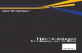 ama whitepaper PBX · Insbesondere Avaya gibt unter dem Strich insgesamt 10 Anlagen an die Gruppe der kleineren Hersteller ab. Alcatel-Lucent gewinnt dagegen netto 9 Anlagen hinzu