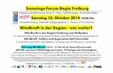 Windenergie: Fakten statt Dr_ Löser Vortrag WindE... · PDF fileWindenergie: Fakten statt Vorurteile Dr. Georg Löser Samstags-Forum Regio Freiburg 18. Okt. 2014 ausgewählte Aspekte
