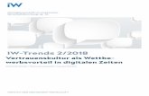 IW-Trends 2/2018 - iwkoeln.de · Dominik Enste / Mara Grunewald / Louisa Kürten, Mai 2018 Zusammenfassung Eine gelebte Vertrauenskultur ist ein wichtiger Wettbewerbsvorteil für