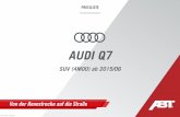 AUDI Q7 - abt- Beschreibung Bestell-Nr. Preis in Euro zzgl. MwSt. inkl. MwSt. ABT Aerodynamik ABT