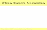 Ontology Reasoning & Inconsistency · Ontologie-Management - 3.2.2009 - Ontology Reasoning & Inconsistency - Michael Prilop Zuerst: Beschränkung auf OWL-DL äquivalent zu SHOIN Beschreibungslogik