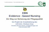 EBN Evidence - based Nursing - ongkg.at · PDF fileEvidence - based Nursing Ein Weg zur Sicherung der Pflegequalität EBN Evidence - based Nursing Ein Weg zur Sicherung der Pflegequalität