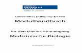 Medizinische Biologie - uni-due.de Beamer-Pr£¤sentation, Textanalyse, Referate, Diskussion Lernziele