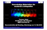 Nanoskalige Materialien für moderne Lichtquellen · molekül Organische Schichten T. Jüstel, Münster University of Applied Sciences, Germany Slide 27 ITO-Kathode (Spiegel) Quelle: