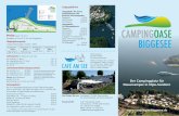 Der Campingplatz für Dauercamper in Olpe-Sondern · Erholung das ganze Jahr Direkt am Biggesee und der Strandpromenade liegt die Campingoase in einer wunderschön gelegenen geschützten
