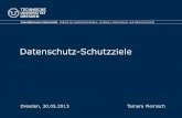 Datenschutz-Schutzziele - TU Dresdeninf.tu-dresden.de/content/institutes/sya/dud/lectures/sommersemester/... · Datenschutz-Schutzziele Folie Nr. 3 von 28 1. Was sind Schutzziele?