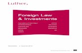 Foreign Law & Investments - luther-lawfirm.com · garter Büro ein unter dem Motto „Erfolgreich in Indien – Unter-nehmer stellen sich Ihren Fragen“. Vertreter erfolgreicher