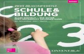 schule & BildunG - Convent Kongresse GmbH · meister für Kultur, Bildung und Sport tätig war und anschließend 16 Jahre lang, von 1997 bis 2013, die Geschicke der Landeshauptstadt