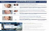 politikszene - Deutschlands einziges Fachmagazin für ... · 4 Ausgabe Nr. 317 politikszene 25.1. – 31.1.2011 politik kommunikation & Ausgabe Nr. 425 26.3. – 8.4.2013 David Wortmann