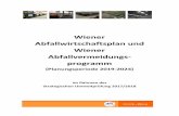 Wiener Abfallwirtschaftsplan und Wiener Abfallvermeidungs ... Wiener Abfallwirtschaftsplan und Wiener