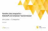 Pentaho Data Integration Klebstoff und Schweizer Taschenmesser · Pentaho Data Integration – Klebstoff und Schweizer Taschenmesser Jens Junker –IT Integration 26.03.2019