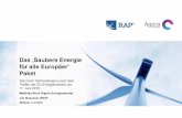 Das ‚Saubere Energie für alle Europäer‘ Paket · PDF fileParliament vote Actual energy savings target after... Ausgangspositionen vor dem Trilog zu Artikel 7 17 Quelle: RAP 2018.