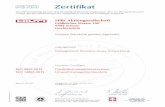 Zertifikat - hilti.de · Zertifikat Die SQS bescheinigt hiermit, dass nachstehend genannte Organisation über ein Managementsystem verfügt, das den Anforderungen der aufgeführten