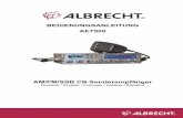 Albrecht AE 7500 manual - Statii radio CB si PMR · Deutsch 3 1 Einführung Dieser AM - FM - SSB Senderempfänger AE 7500 ist ein universelles CB-Funkgerät mit 12V DC Stromversorgung.