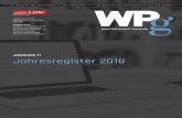 WPg Jahresregister 2018 - idw.de · BVerfG, Urteil vom 07.11.2017 – 2 BvE 2/11 6/392 Kirsch, Hans-Jürgen / Dollereder, Philipp / Wätjen, Oliver: Modifikationen von Leasingverhältnissen