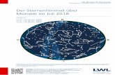 Der Sternenhimmel über Münster im Juli 2018 - lwl.org 2018_Web.pdf · 10:00 Mars in Erdnähe Interessante Objekte für Feldstecher und Fernrohr Adler Aquila liegt auf dem Himmelsäquator