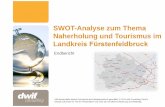 SWOT-Analyse zum Thema Naherholung und Tourismus im ... · Spanien, Italien, die Türkei und Österreich. Auch wenn sich diese grundsätzlichen Rangfolgen vorerst kaum ändern werden,