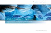 OPERION® 3 - reinmedical.com · teste Integration in Systemwände von EMV, GHK DOMO, HT, Lindner, MAQUET, MEDIK, Pneumatik und vieler anderer Hersteller. Dabei wird der OP-Monitor