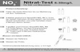 1 Füllen Sie beide Röhrchen bis zur Markierung gestrichene ...aqua-check.de/images/anleitung/Anleitung_AquaCheck_Test-Kits_Nitrat.pdf · NO 3-R1 (Nitrat-Test) Giftig für Wasserorganismen,