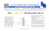 SBO NL 40 - Schachverein Drolshagen · SBO_NL Nr. 40 # Seite 1 SCHACHBEZIRK OBERBERGG N E W S L E T T E R Nr. 440040 22.12.2011 2. Jahrgang erscheint donnerstags MitMitteilungen vom