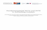 Kaufpreisspiegel 2015 und 2016 in Schleswig-Holstein · kaufpreisspiegel 2015 und 2016 erarbeitet im auftrag des ministeriums fÜr energiewende, landwirtschaft, umwelt und lÄndliche