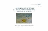 HUMANBIOMONITORING IM BEVÖLKERUNGSSCHUTZIM ... · DEFINITION DES HUMANBIOMONITORING Beim Humanbiomonitoring in der arbeits- und umweltmedizinischen Toxikologie handelt es sich genuin