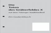 Die Toten des Gräberfeldes X - tuebingen.de fileIm Gräberfeld X wurden in der Zeit des National- sozialismus (1933– 1945) mehr als 1.000 Menschen bestattet. Die meisten der toten