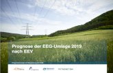 Prognose der EEG-Umlage 2019 nach EEV · Inhaltsverzeichnis / Gliederung Prognose der EEG-Umlage 2019 nach EEV 15.10.18 2 1. Grundlage und Rahmenbedingungen 2. Mengen, Kosten und