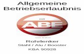 Allgemeine Betriebserlaubnis - ABM · Kraftfahrt-Bundesamt DE-24932 Flensburg ALLGEMEINE BETRIEBSERLAUBNIS (ABE) nach § 22 in Verbindung mit § 20 Straßenverkehrs-Zulassungs-Ordnung